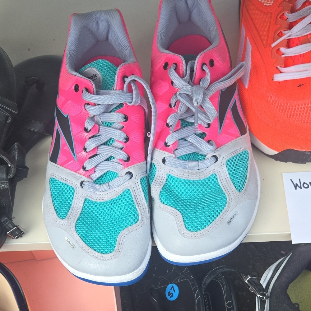 Stylish Pink and Teal Women's Sneakers